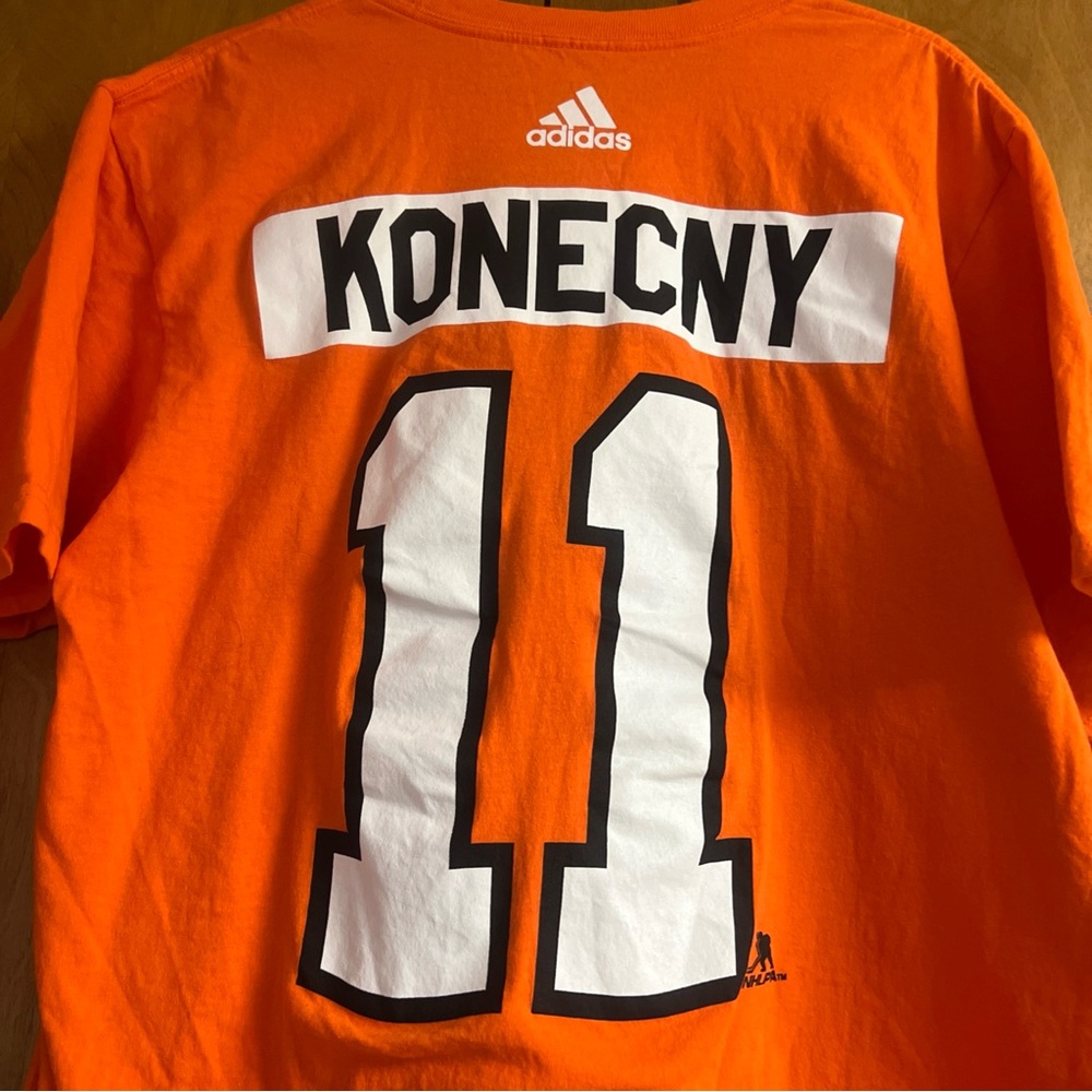 Adidas Orange Travis Konecny shirt Jersey shirt - Picture 3 of 5